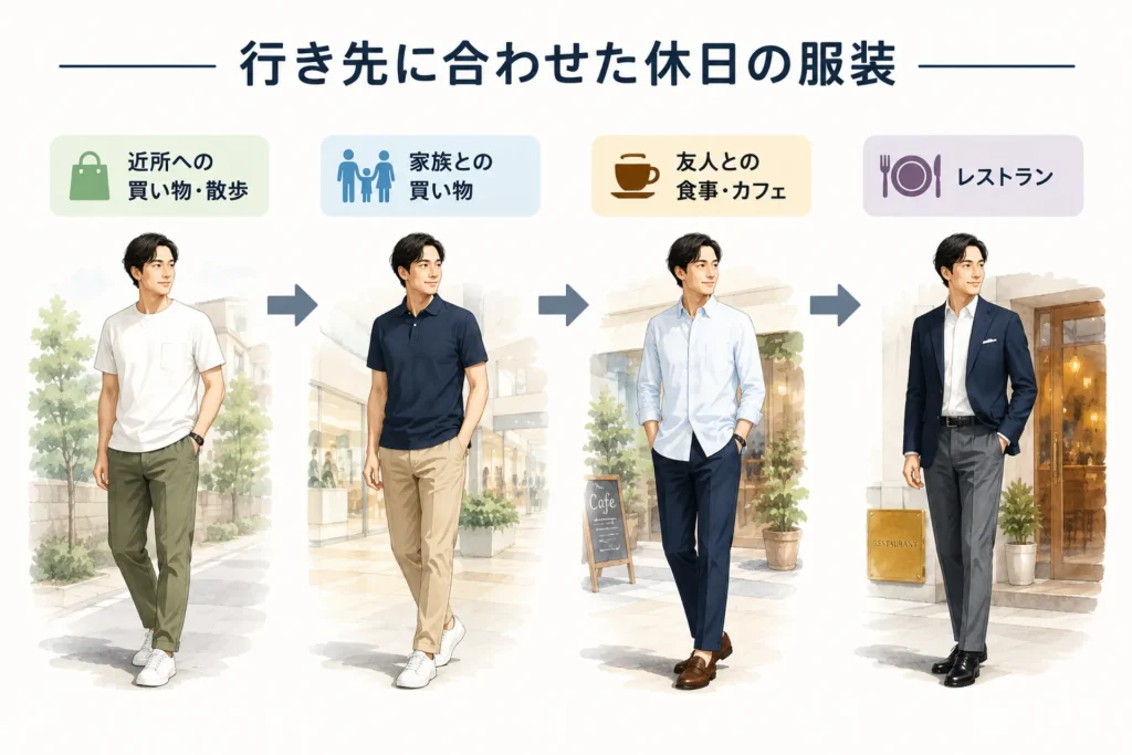 楽さと品のよさを両立する休日の服装の選び方